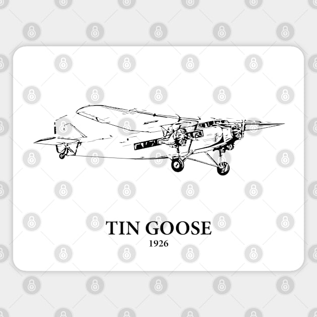 Tin Goose - Early Commercial Aircraft Magnet by Lakeric